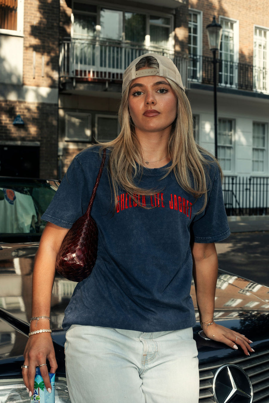Washed Navy & Red T-Shirt