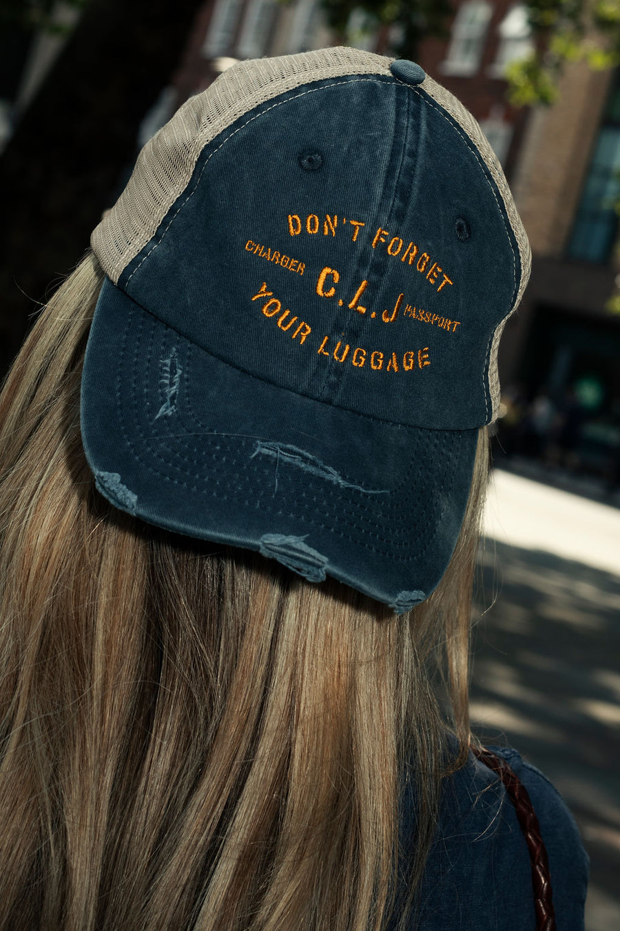 Navy Washed Cap