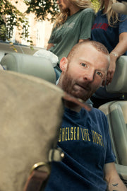 Washed Navy & Yellow T-Shirt