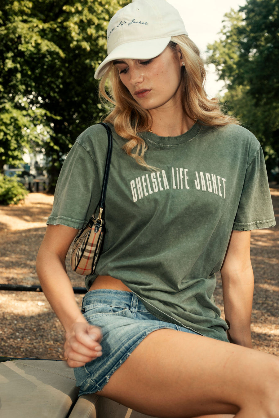 Washed Khaki & Cream T-Shirt