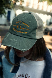 Green Washed Cap