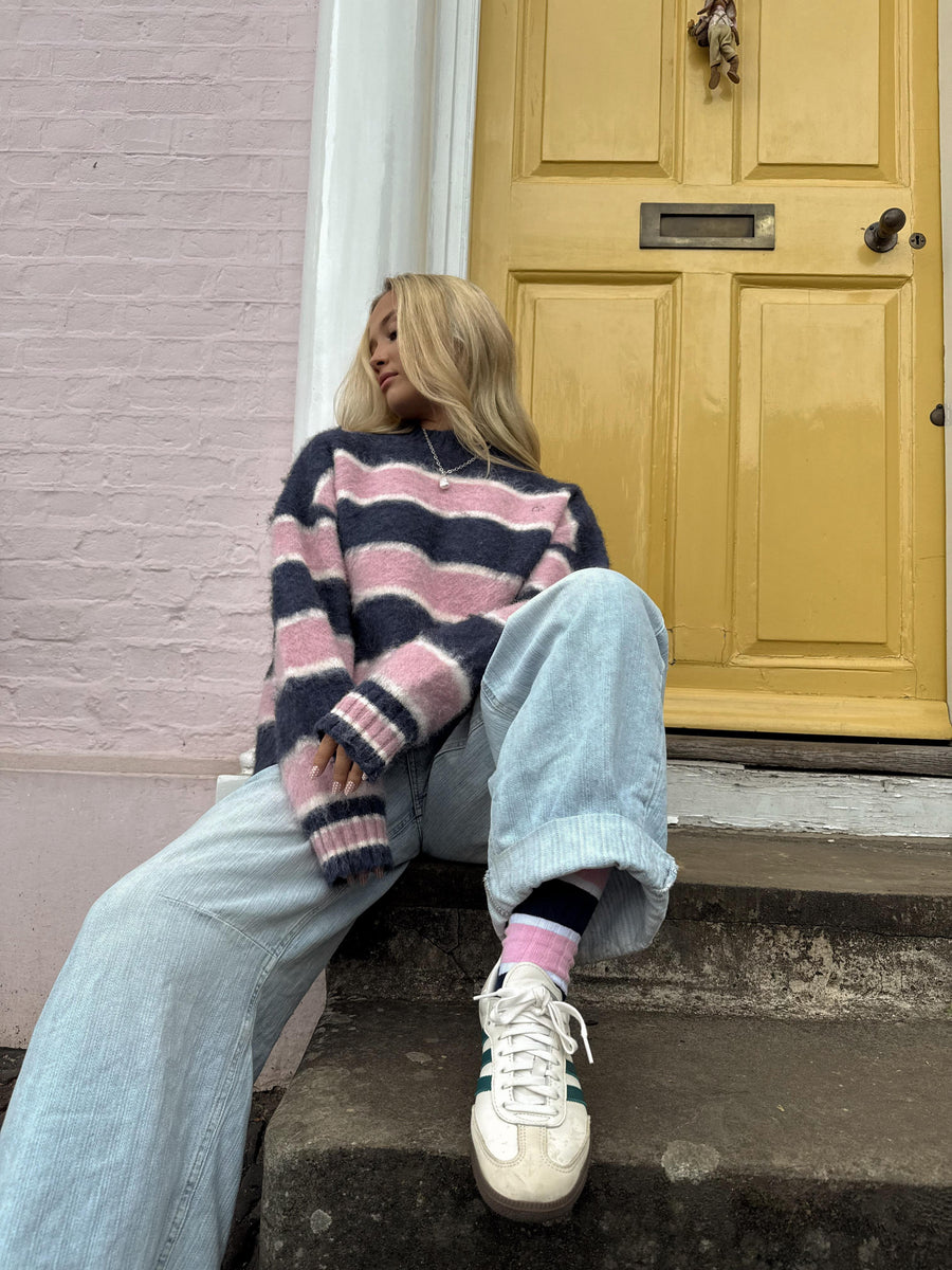 CLJ Navy & Pink Socks