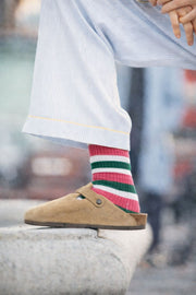 CLJ Pink & Green Socks