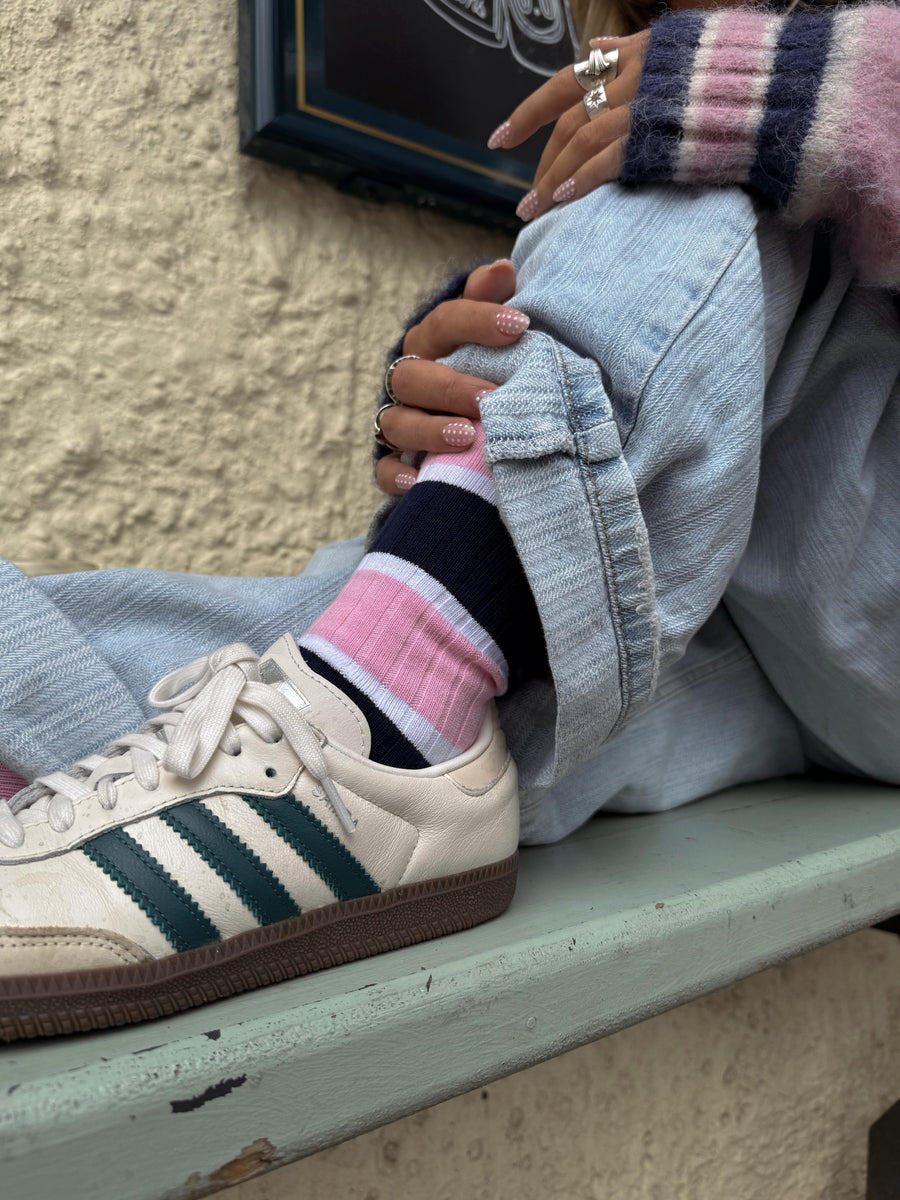 CLJ Navy & Pink Socks